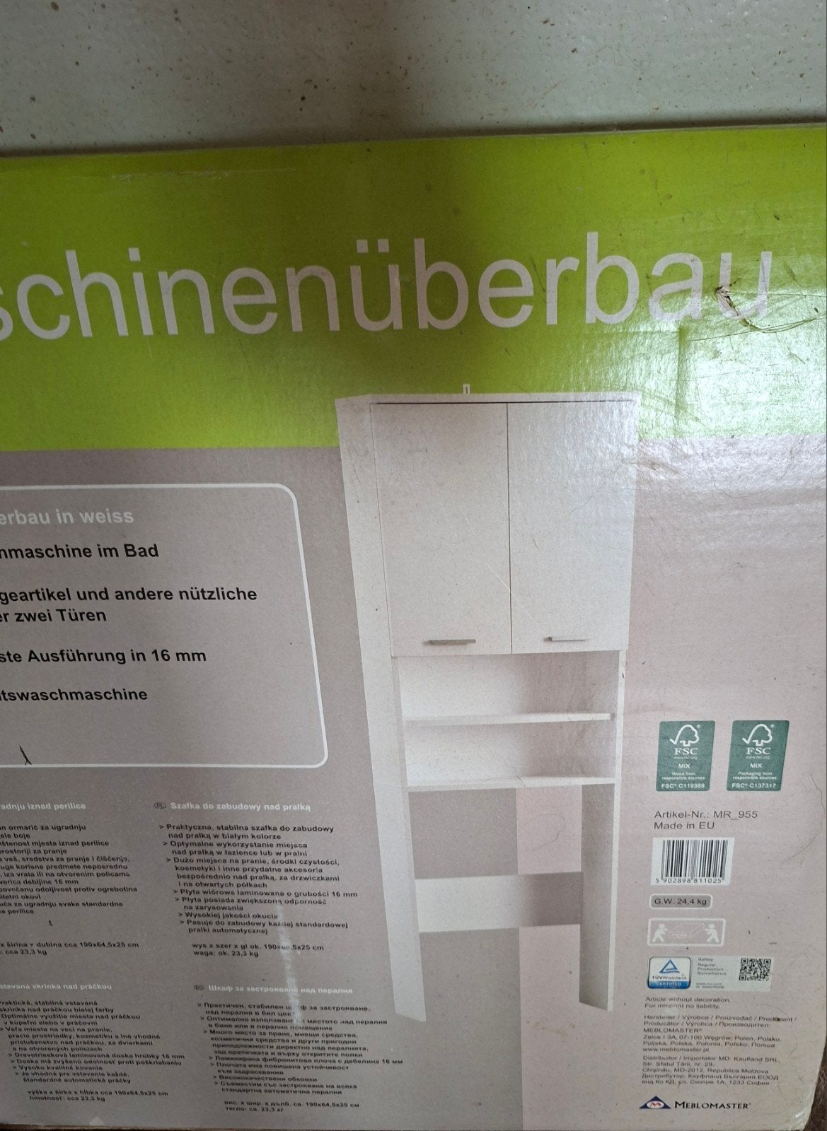 wasmachine kast nieuw in doos, Ophalen, Nieuw