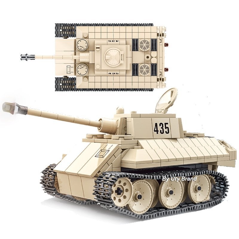 🎁 WW2 Bouwstenen - C04 - Duitse VK1602 Leopard Tank 🎁, Ophalen of Verzenden, Zo goed als nieuw