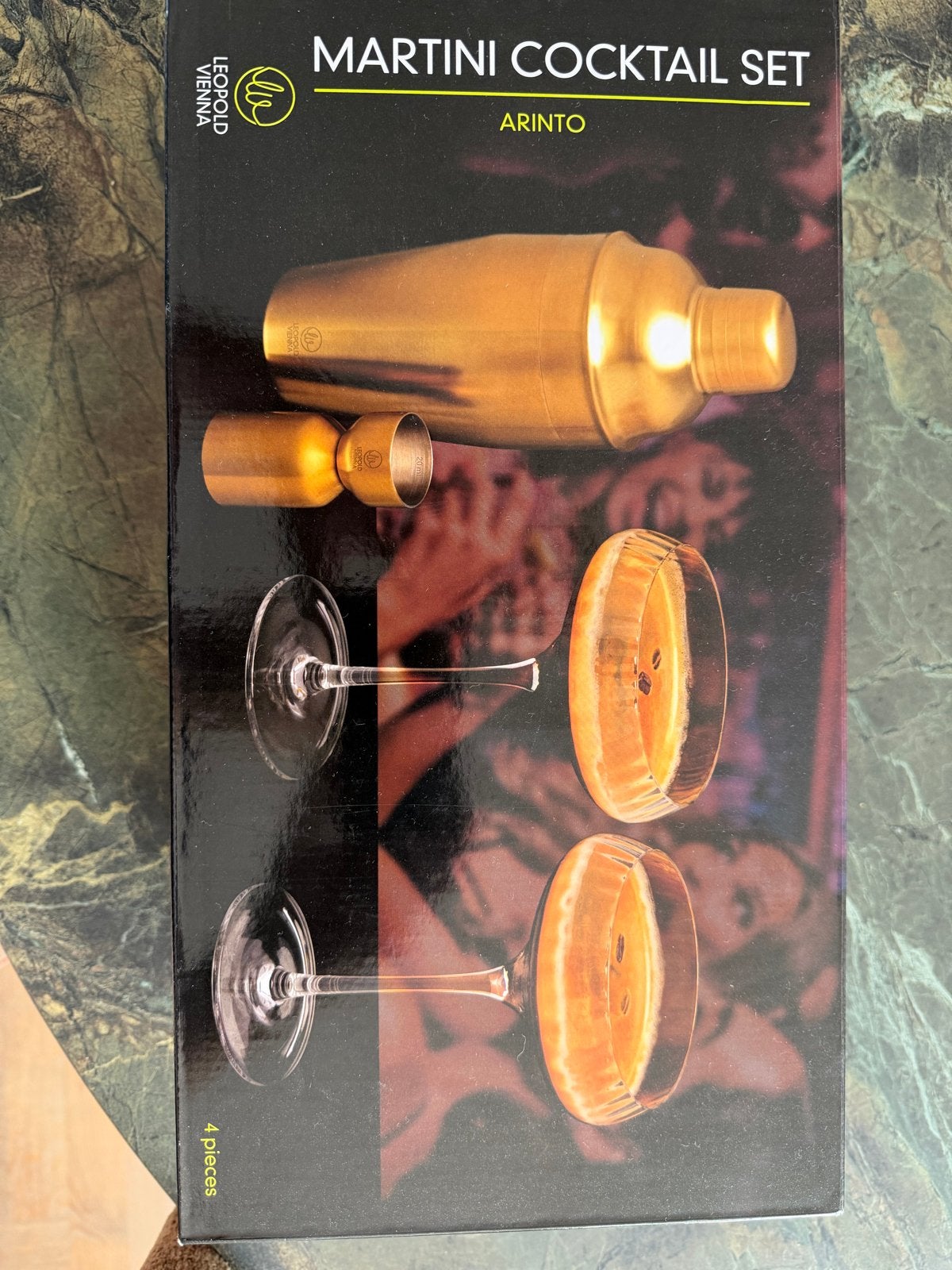 Leopold Vienna Martini Cocktail Set - Nieuw in doos, Huis en Inrichting, Goud, Nieuw, Ophalen of Verzenden, Overige merken