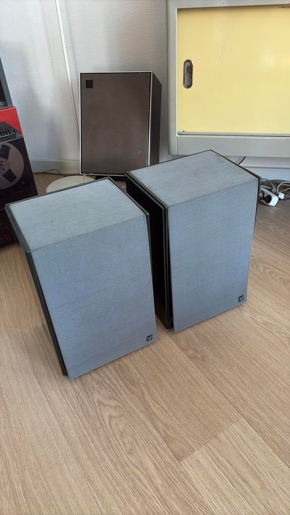 Set Vintage Hifi Radiola TA 6431 Speakers Finland, Audio, Tv en Foto, Luidsprekers, Philips, Gebruikt, Ophalen of Verzenden, Minder dan 60 watt