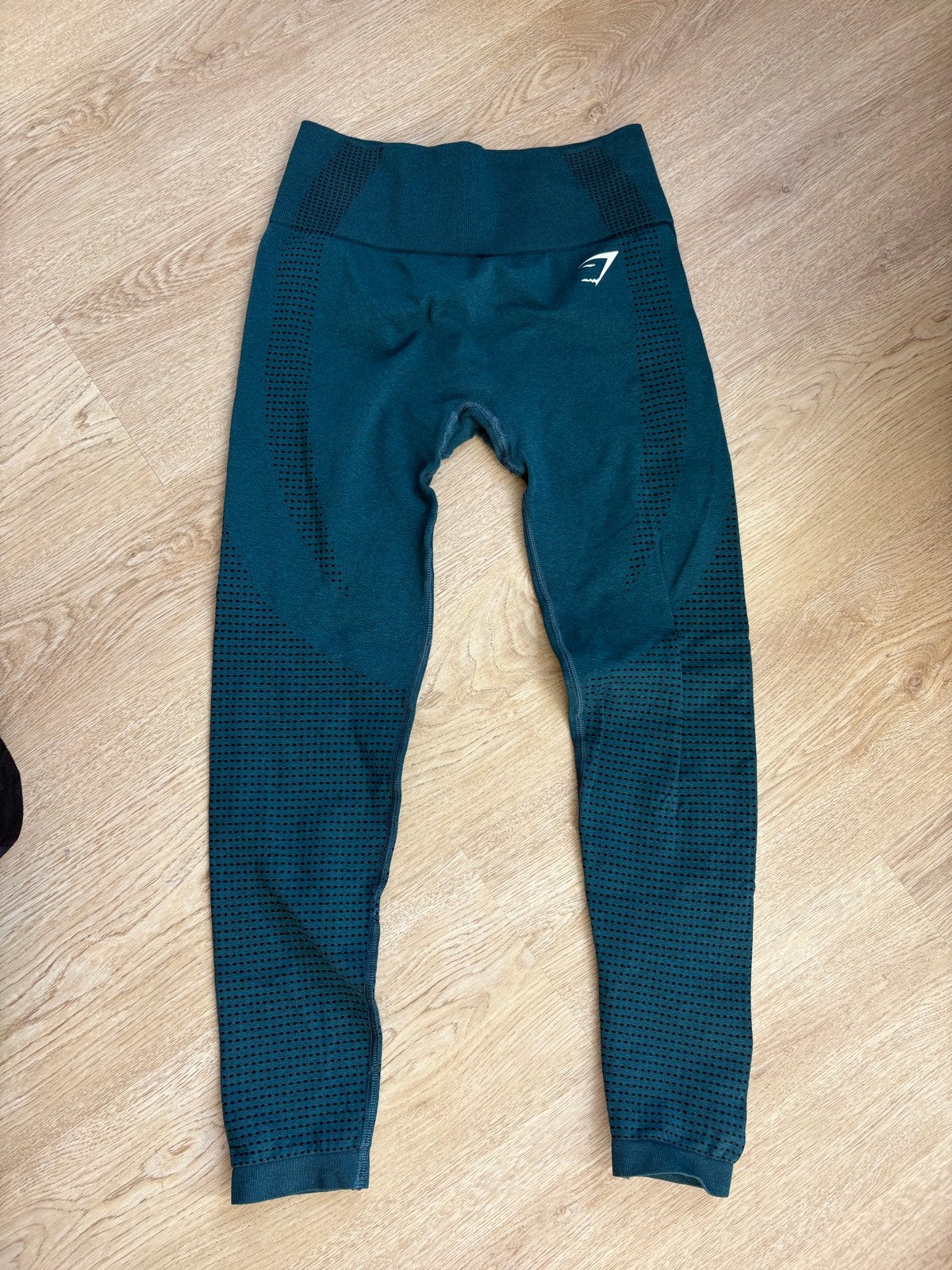 Gymshark Legging - Gedragen met kleine reparatie, Ophalen of Verzenden, Gedragen, Groen, Fitness of Aerobics