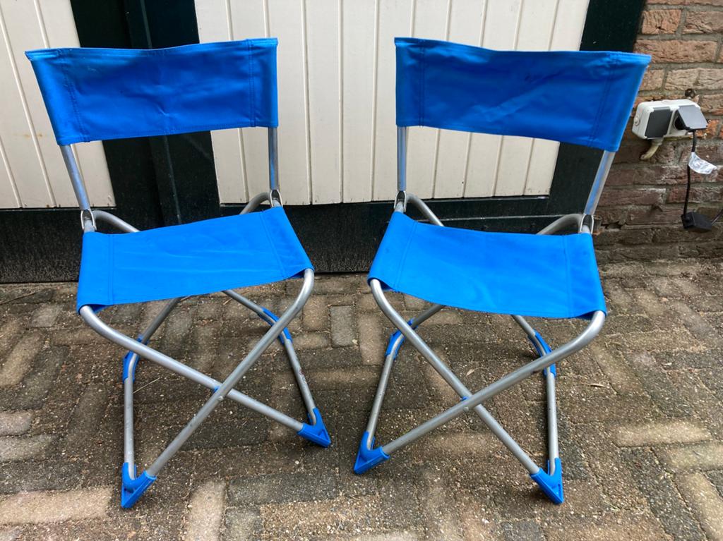 Camping stoeltjes opklapbaar, Caravans en Kamperen, Ophalen, Gebruikt, Campingstoel