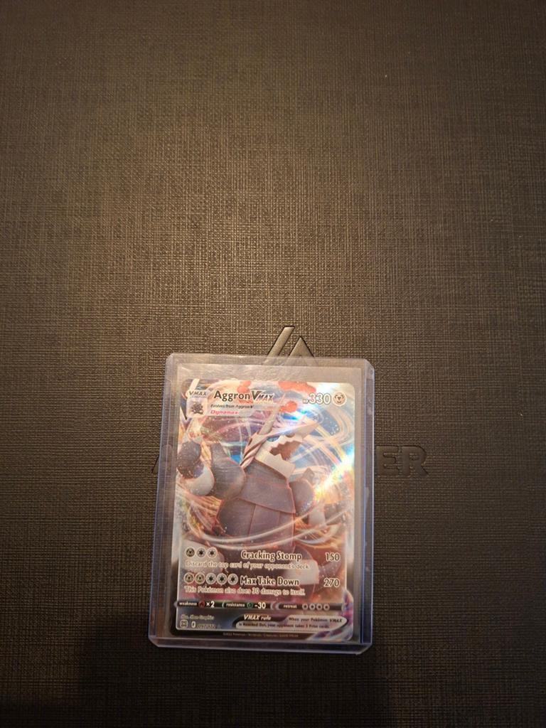 Pokémon Kaart - Aggron VMAX - Zo goed als nieuw, Ophalen of Verzenden, Zo goed als nieuw, Losse kaart