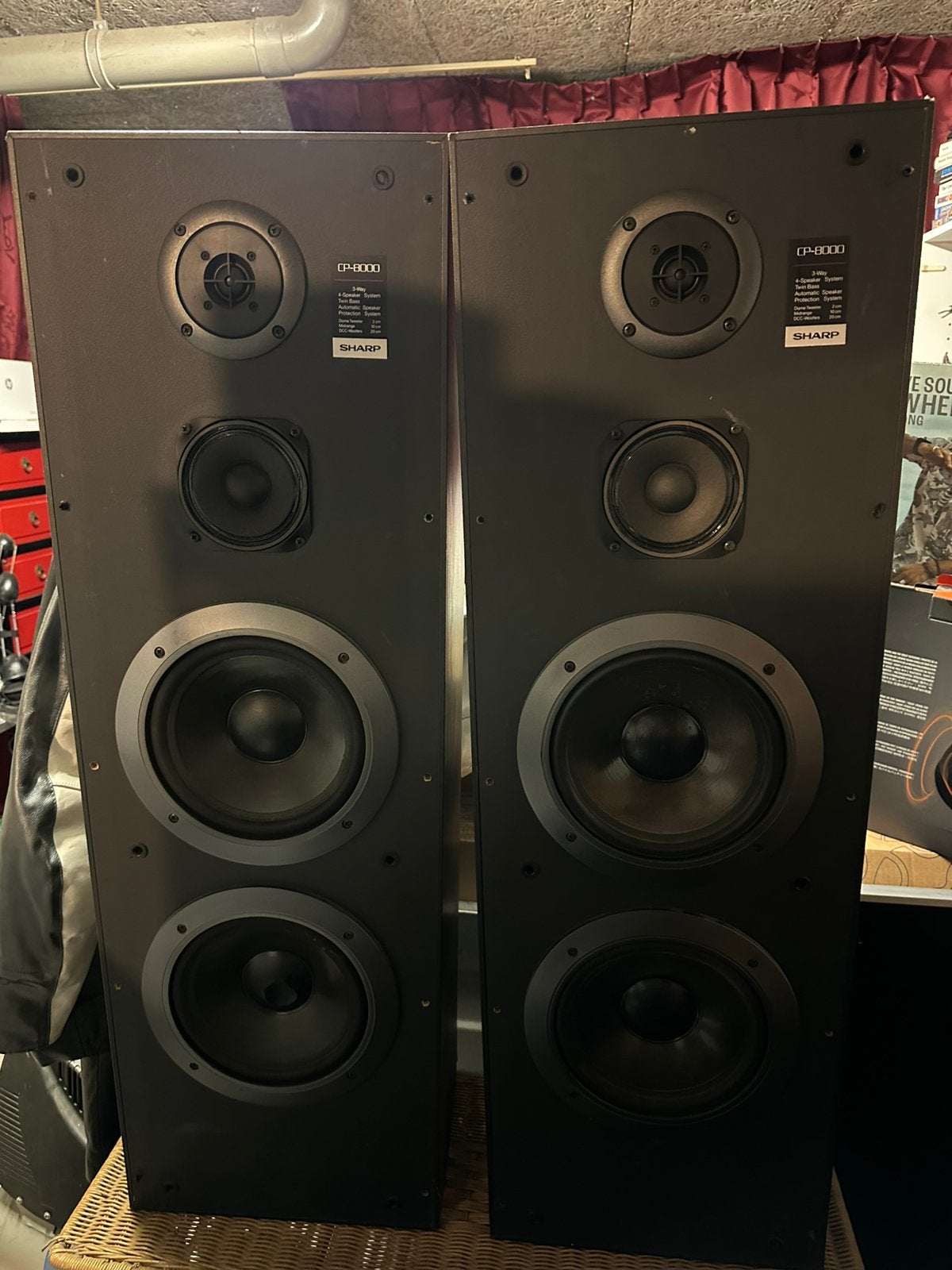 Sharp cp 8000 speakers, Ophalen, Gebruikt, Minder dan 60 watt, Overige merken