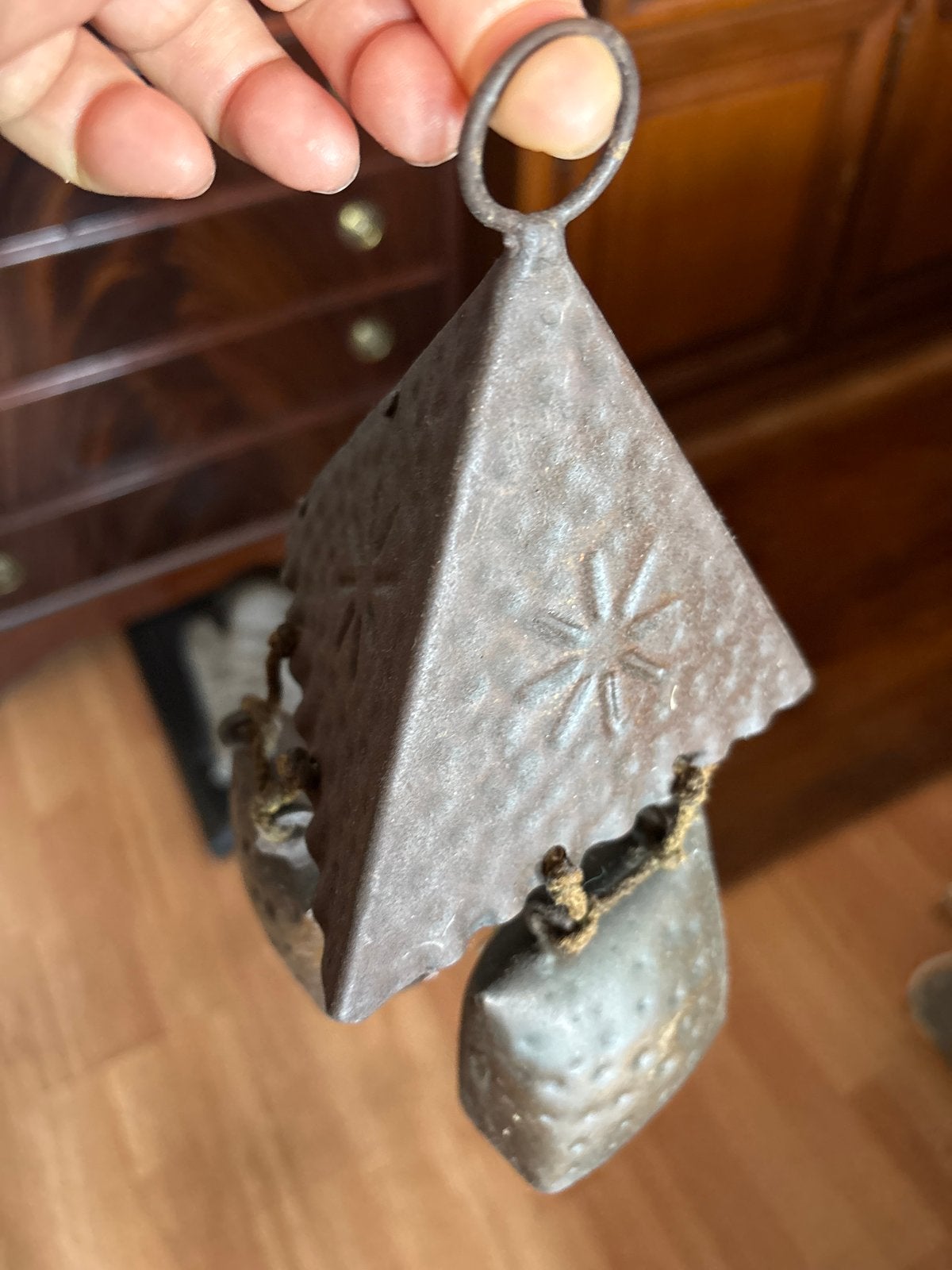 Decoratieve metalen windgong met bellen, Ophalen of Verzenden