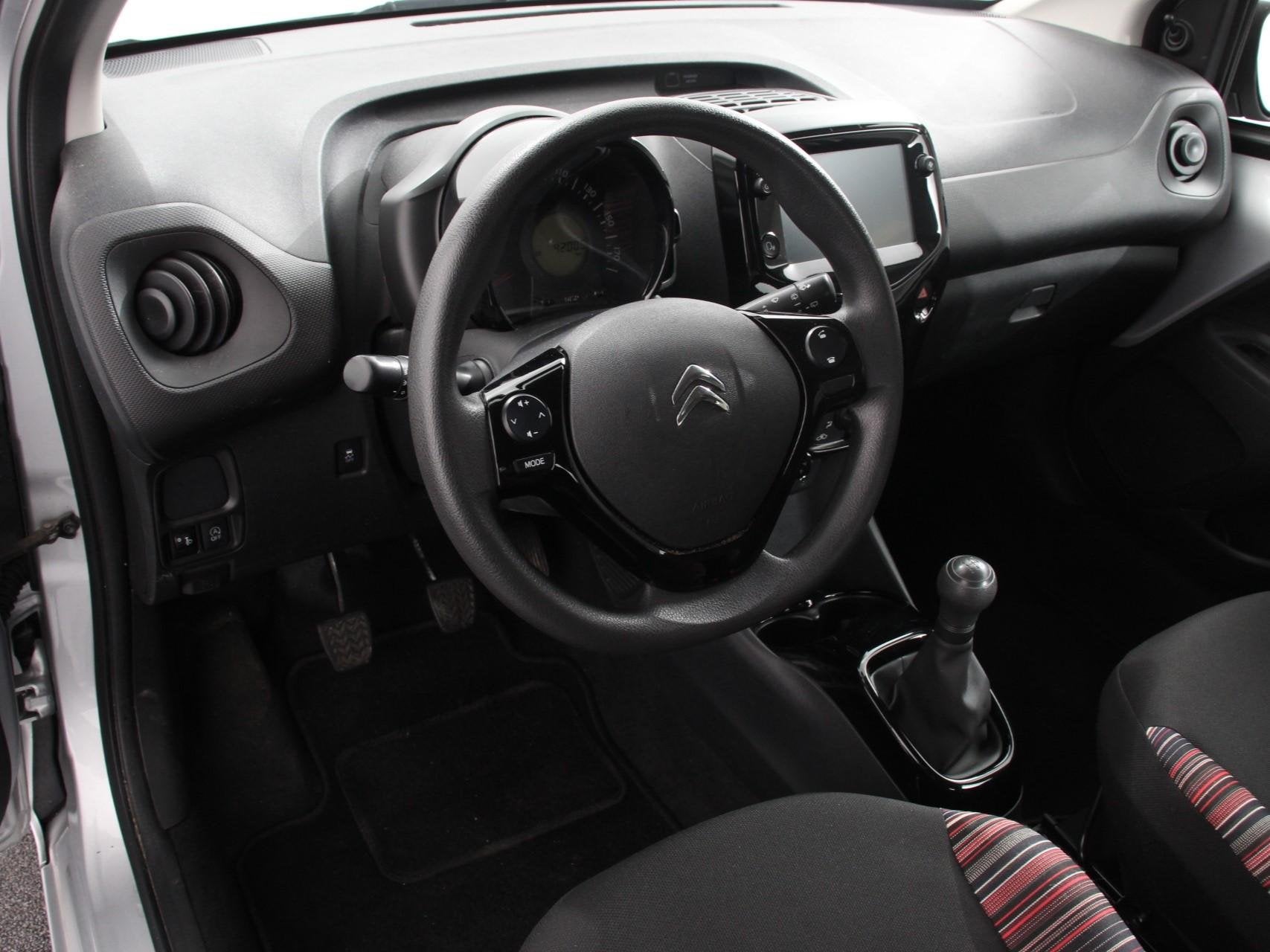 Citroen C1 1.0 VTi Feel Airco Carplay Navi Achteruitrijcamer, Stof, Gebruikt, 4 stoelen, C1