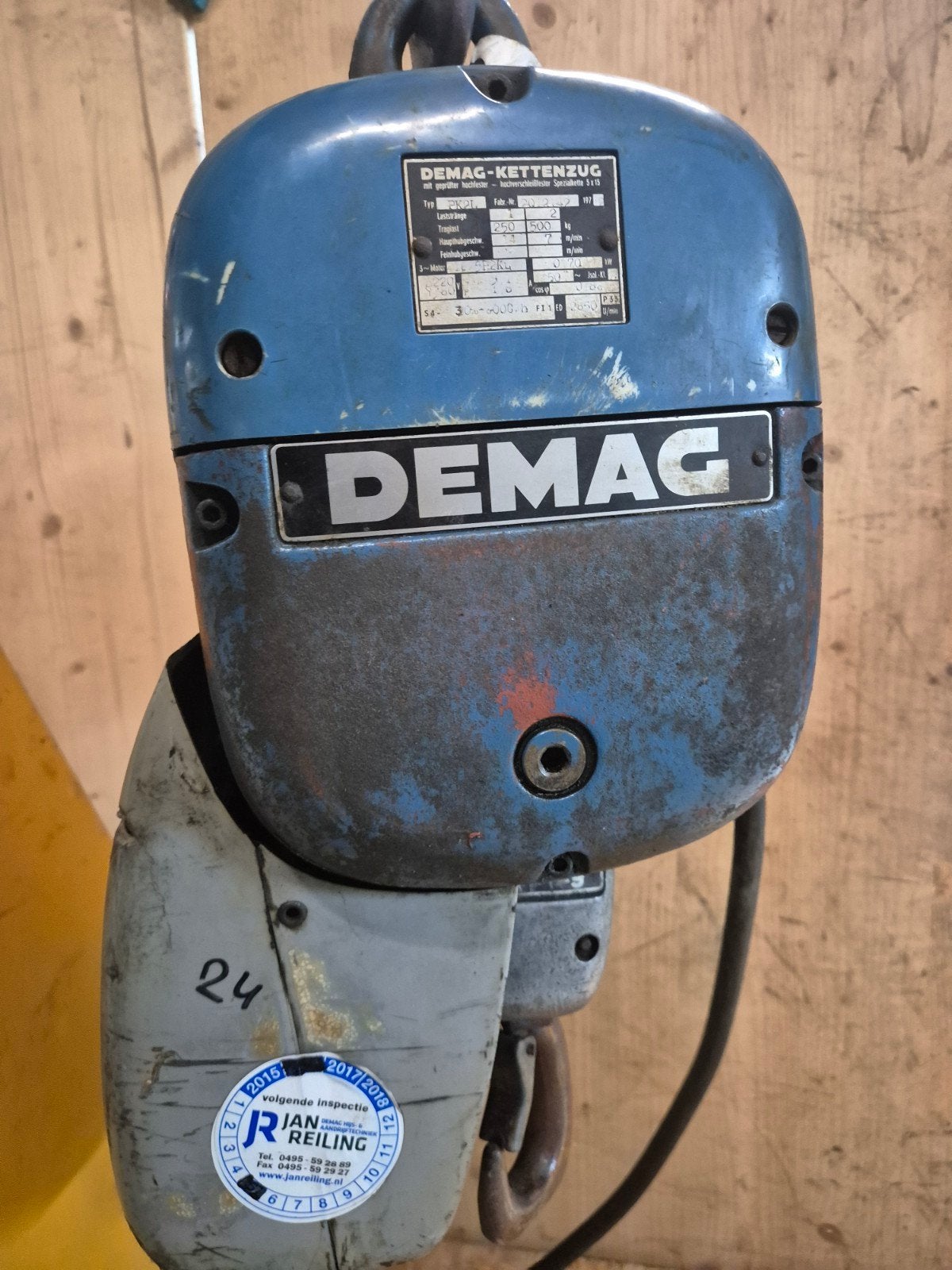 Demag PK2L 500kg kettingtakel - Robuust en Betrouwbaar, Ophalen, Gebruikt, Elektrisch