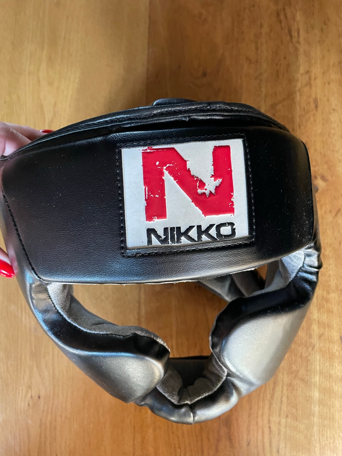 Nikko Bokshelm / Hoofdbeschermer - Zwart, Gebruikt, Overige, Vechtsportbescherming, Maat L
