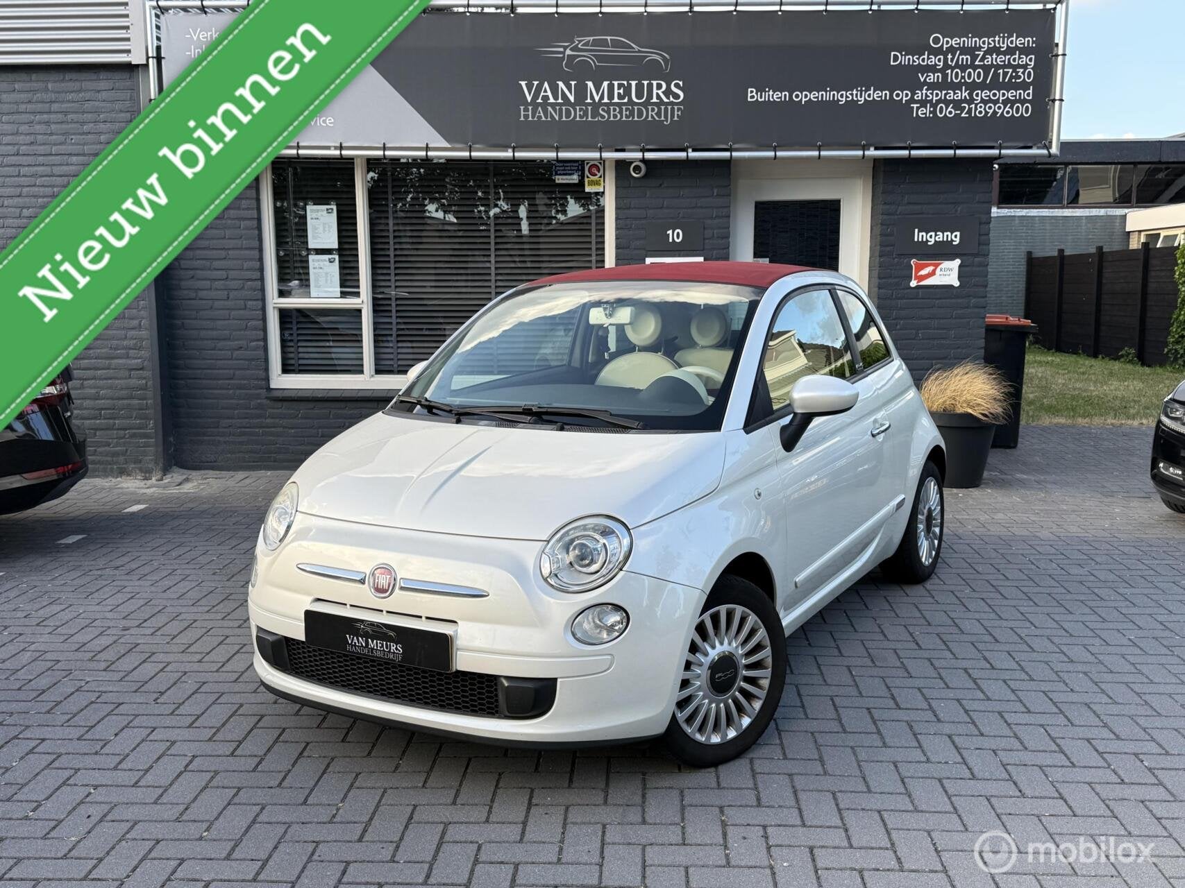 Fiat 500 C 1.2 Pop, Airco, Xenon, Clima Cabrio, Apk 08-2027, Euro 5, Stof, Gebruikt, 4 cilinders