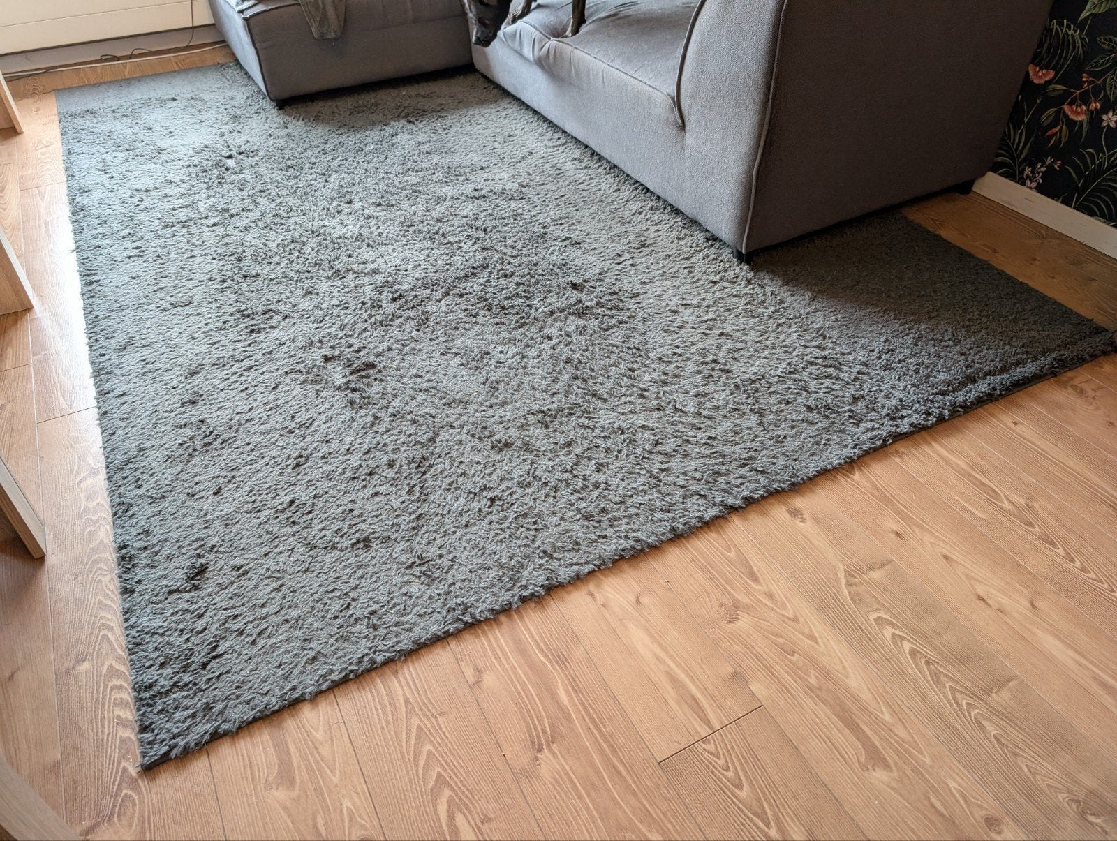 Grijs vloerkleed 220x320, Huis en Inrichting, Ophalen, Modern, Comfortabel, Gebruikt, 200 cm of meer