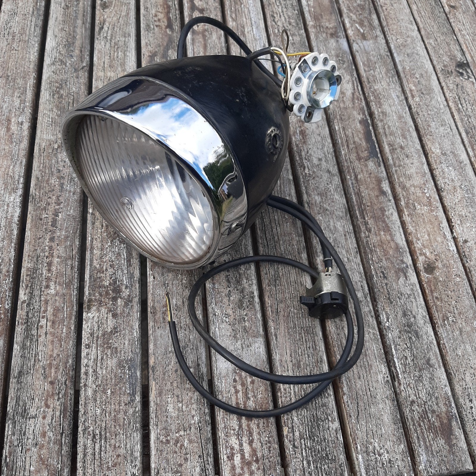 koplamp compleet met fitting en licht schakelaar, Ophalen of Verzenden, Koplamp