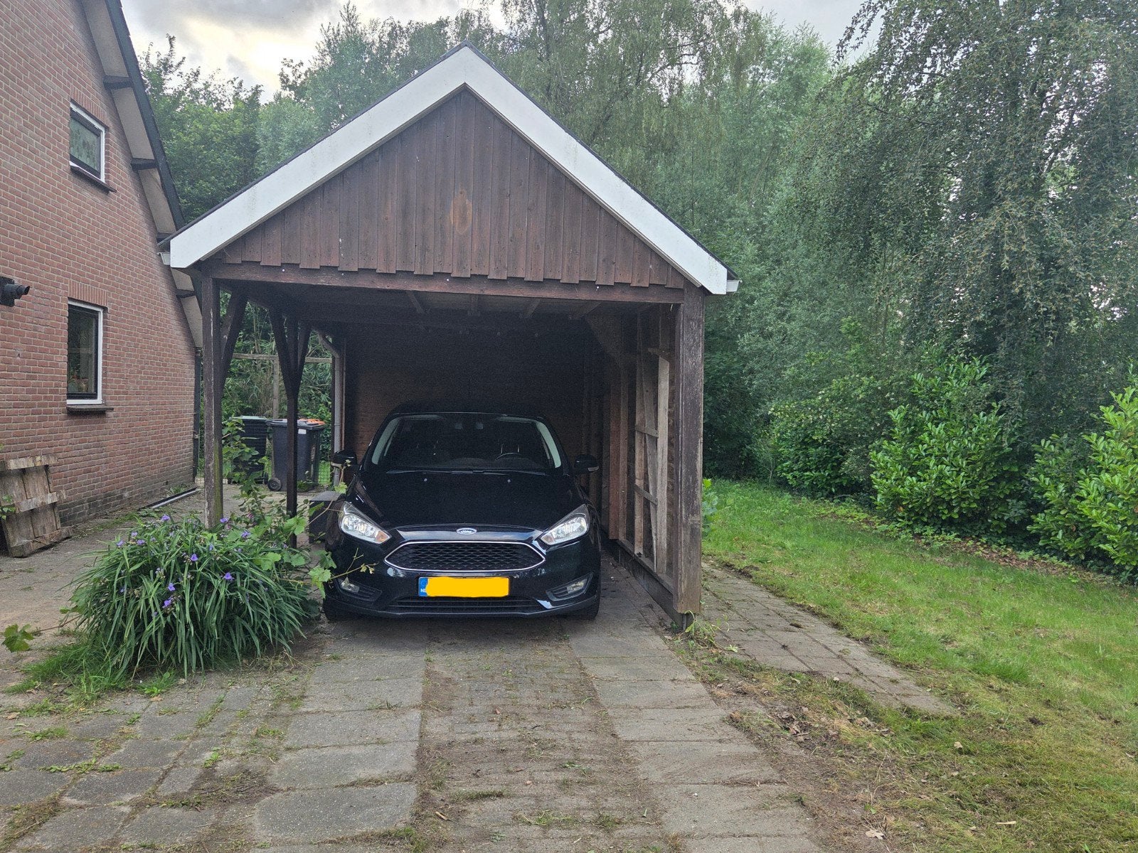 Carpoort met berging 24m², Tuin en Terras, Tuinhuizen, Ophalen, Schuur, 2 ramen, 500 cm of meer