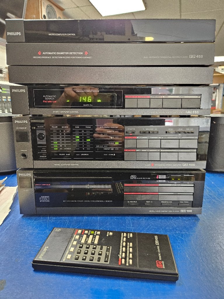 philips vintage stereo toren gereviseerd!, Audio, Tv en Foto, Ophalen, Philips, Refurbished, Microset
