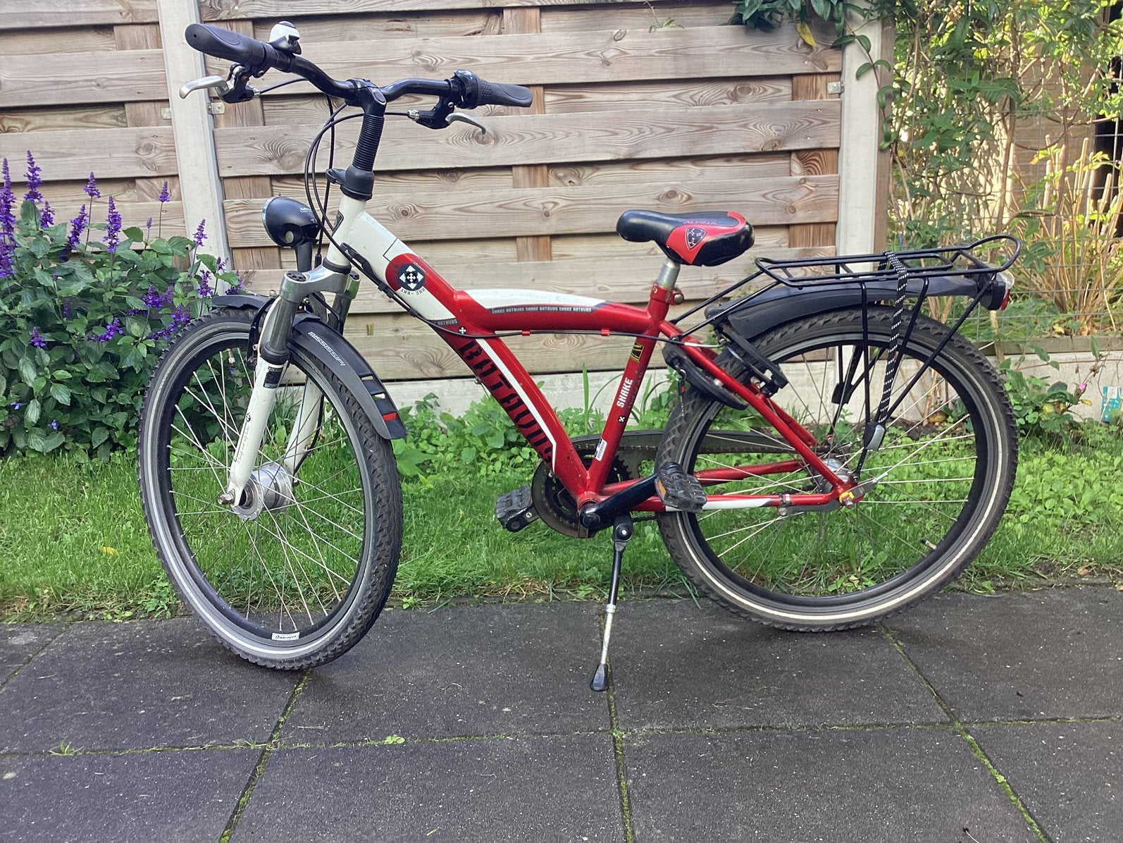 Jongensfiets, Batavus Snake, 24 inch, 3 versnellingen., Ophalen, Terugtraprem, ., Versnellingen