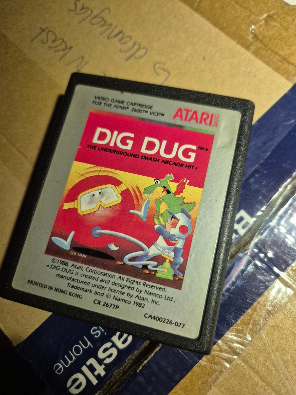 Dig Dug Atari 2600 - Klassieke Arcade Actie!, Spelcomputers en Games, Games | Atari, Avontuur en Actie, Gebruikt, 1 speler, Ophalen of Verzenden