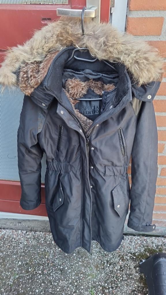 Modstrom maat s echt bont! jas, Kleding | Dames, Ophalen of Verzenden, Zo goed als nieuw, Maat 38/40 (M), Zwart