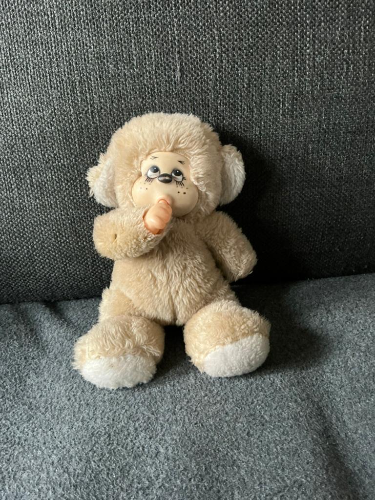 Vintage pluchen aapje omstreeks 1989, Antiek en Kunst, Antiek | Speelgoed, Ophalen of Verzenden