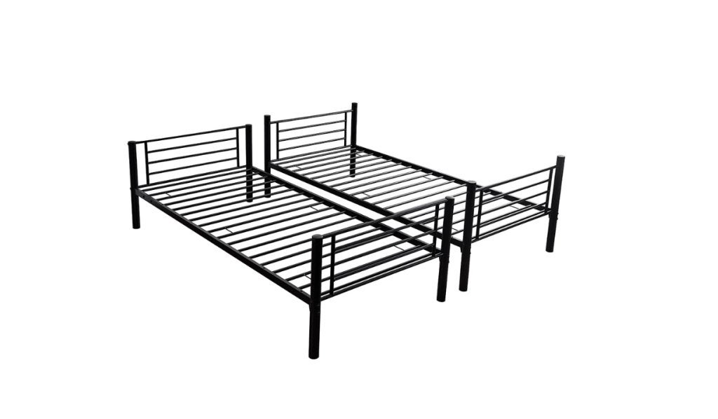 Tibo stapelbed - 90x200 - Zwart, Niet ingevuld, Niet ingevuld, Niet ingevuld