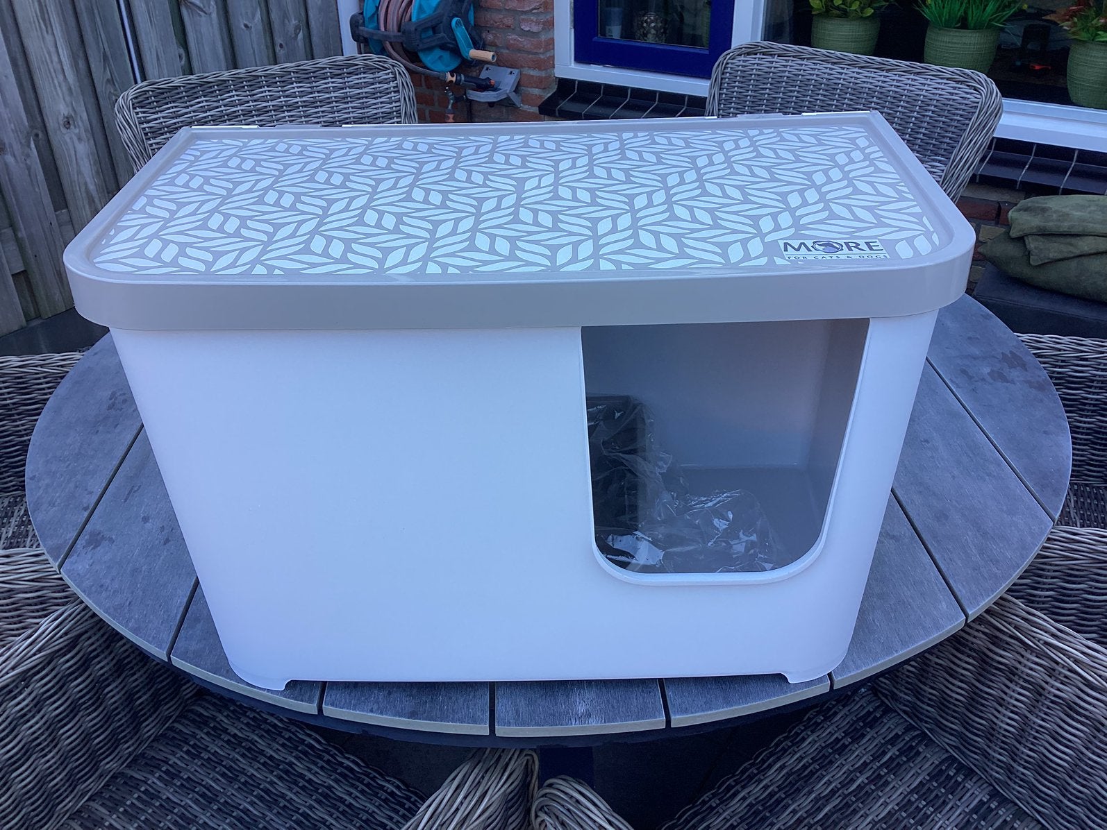 Kattenbak met nieuwe bakje en schepje (als nieuw), Dieren en Toebehoren, Ophalen, Zo goed als nieuw