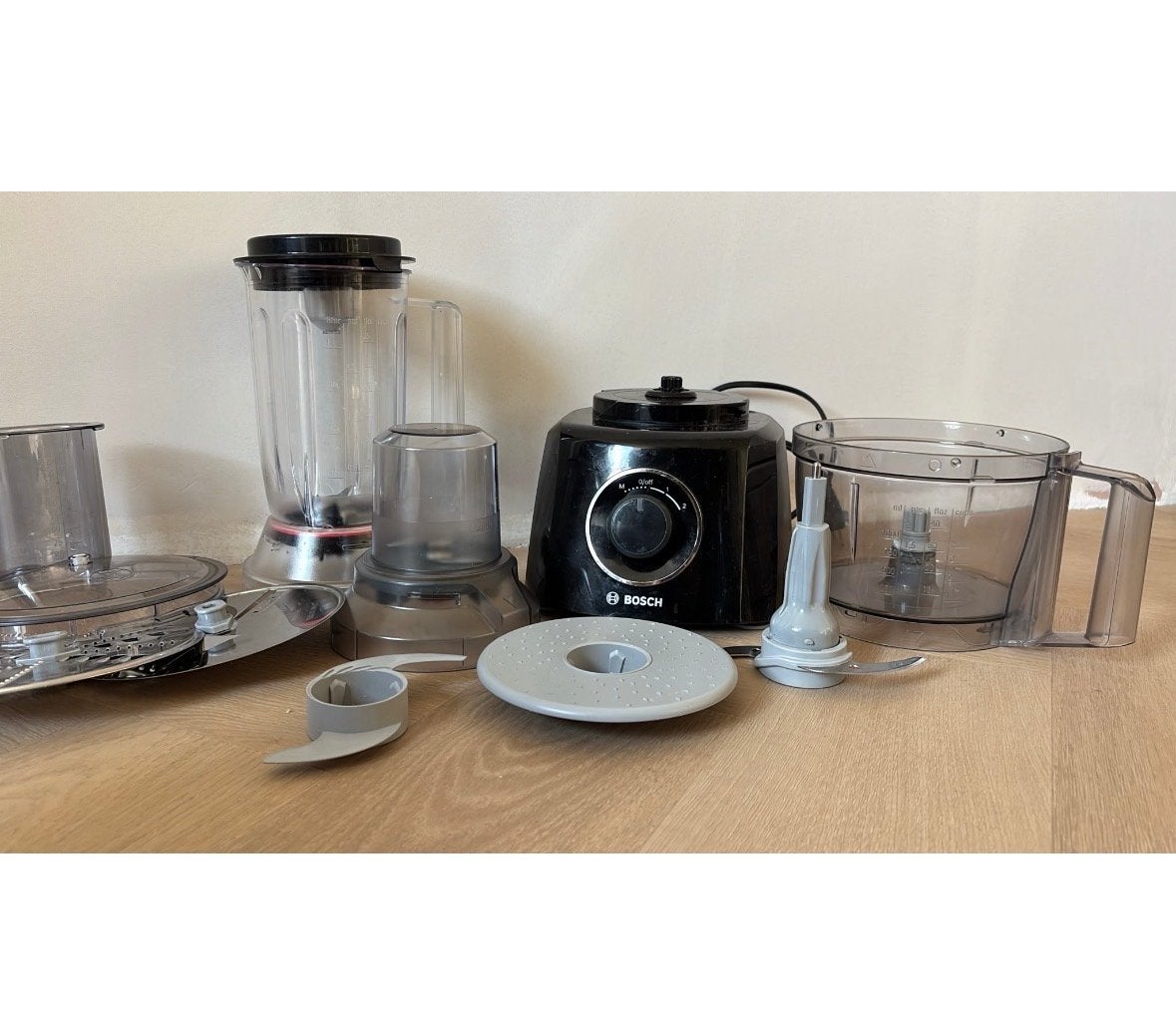 Bosch MultiTalent 3 Foodprocessor 800W - Zo goed als nieuw, 2 tot 3 liter, Ophalen of Verzenden, Zo goed als nieuw, 2 snelheden