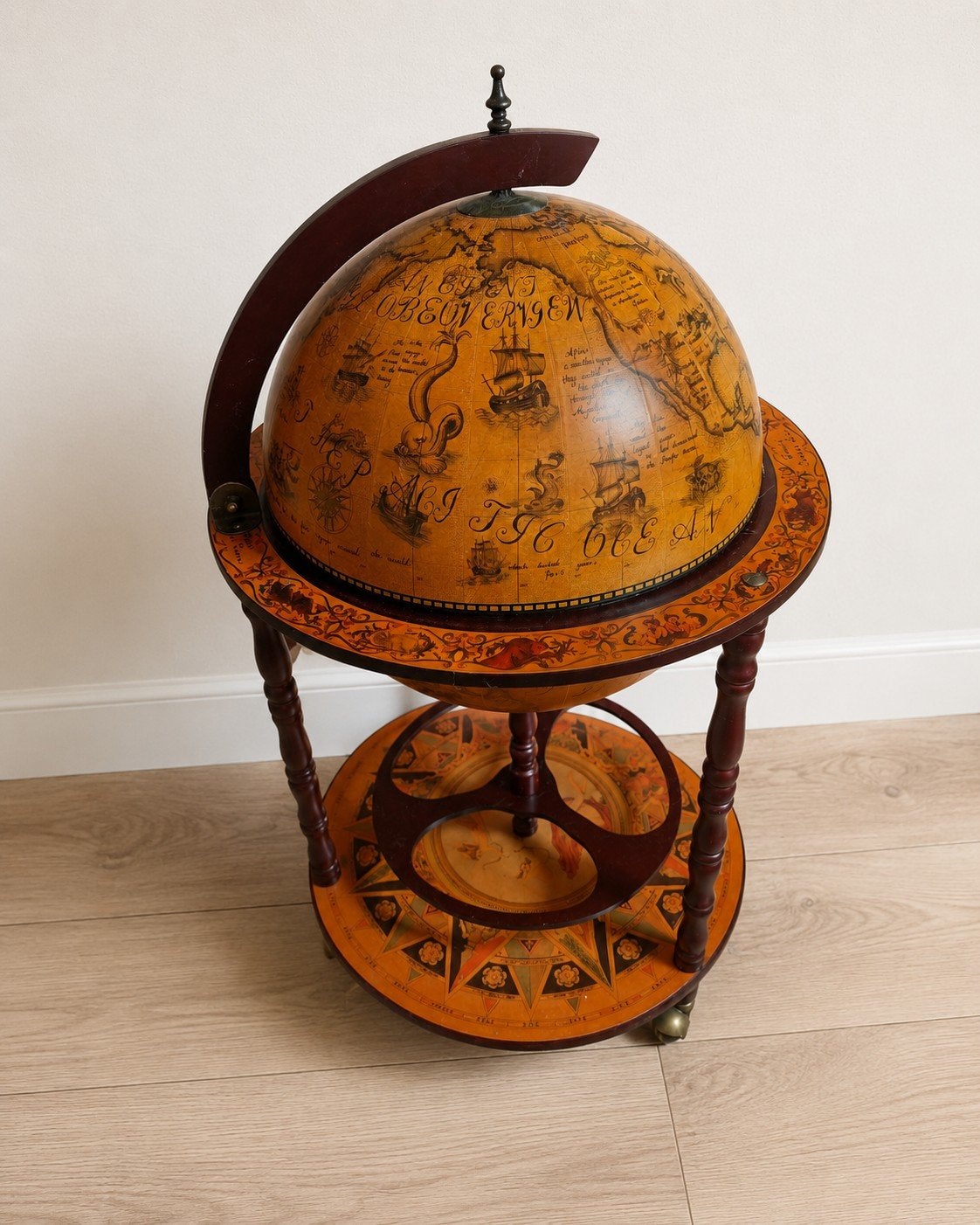 Vintage Wereldbol Bar / Globe Bar Minibar Drankkast, Ophalen