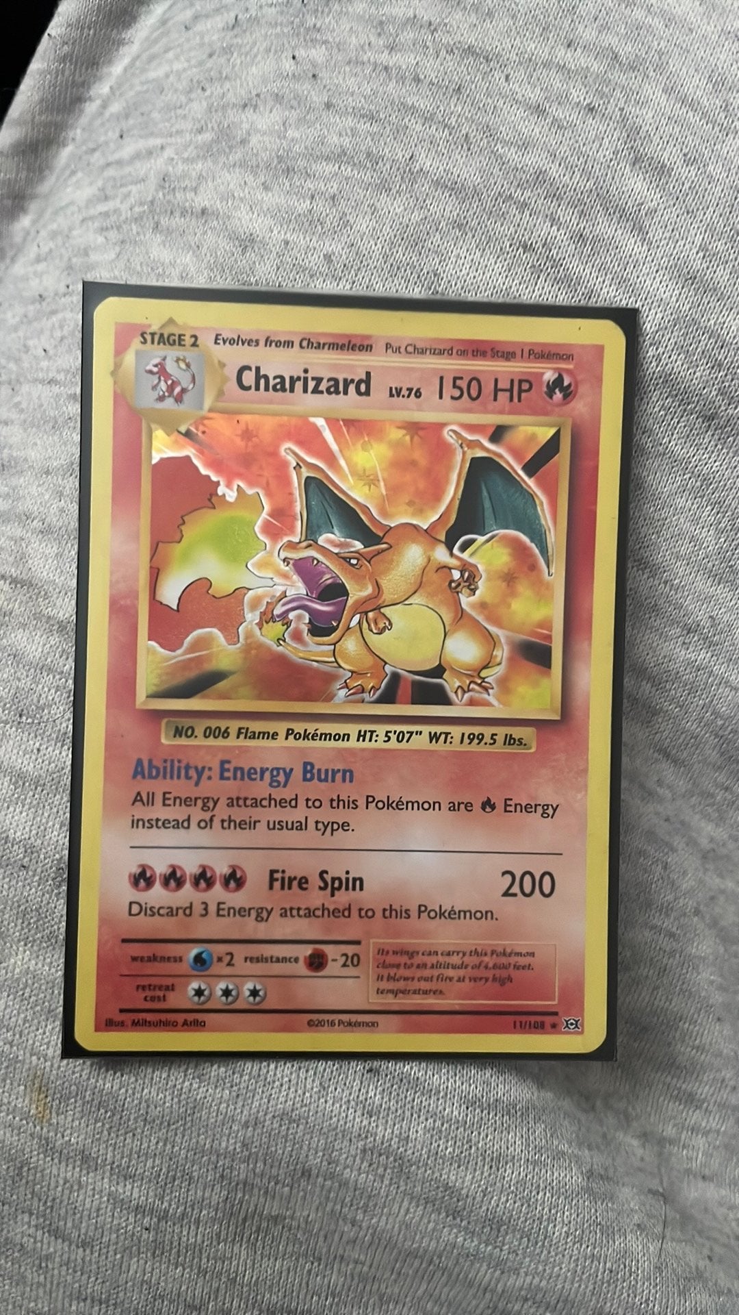 Charizard 2016, Ophalen of Verzenden, Zo goed als nieuw, Losse kaart