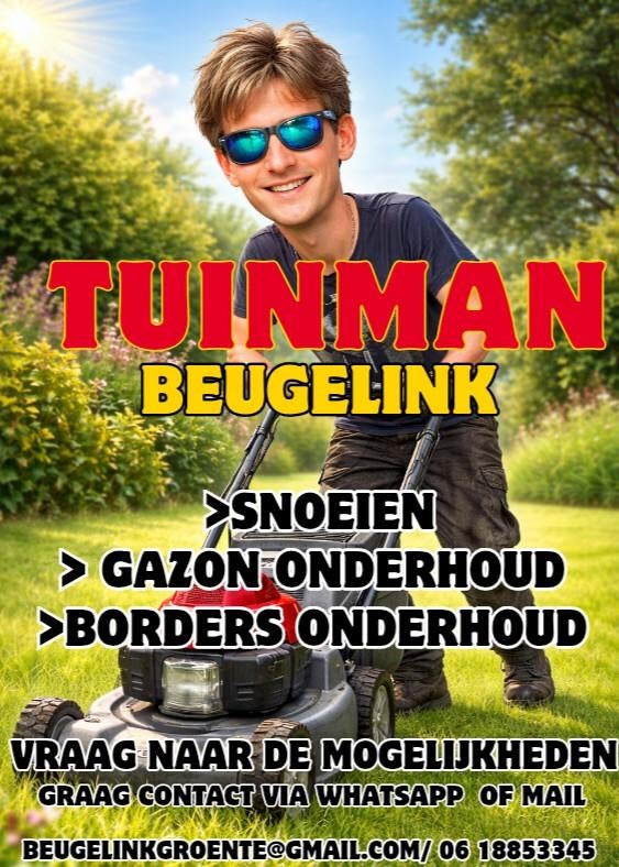 Bent u op zoek naar een tuinman?