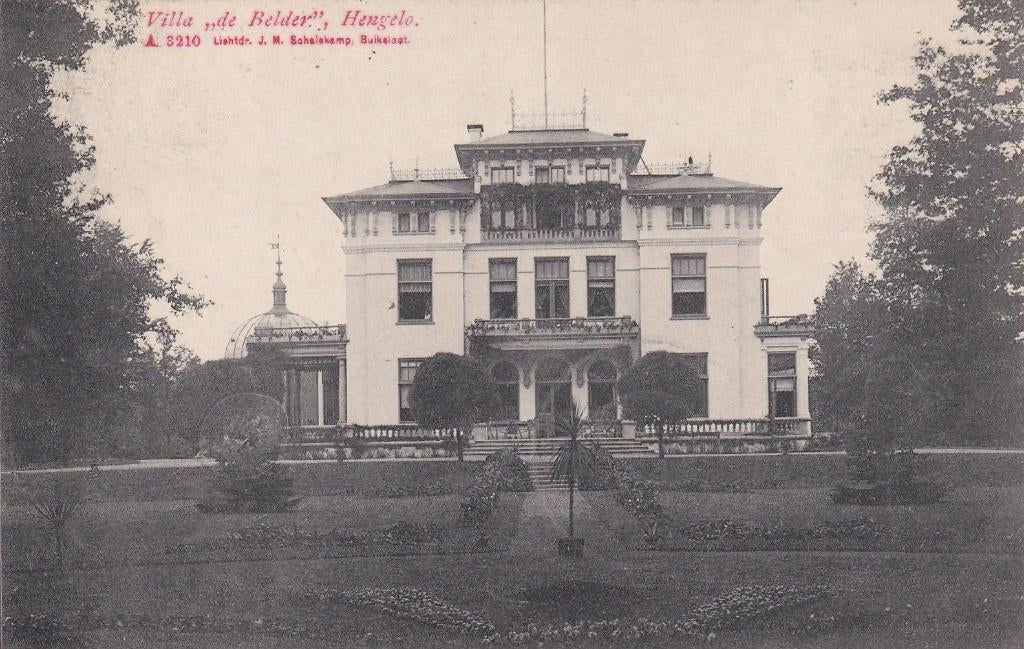 Hengelo, Villa, 1909., Verzenden, Voor 1920, Gelopen, Overijssel