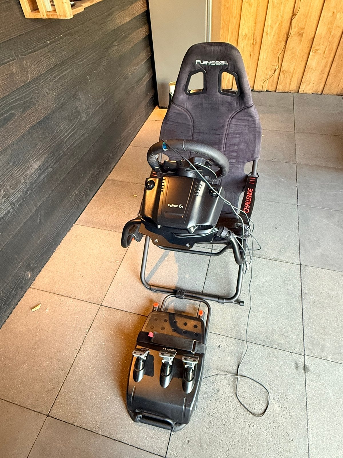 Playseat Challenge + Logitec stuur en pedalen, Ophalen, Zo goed als nieuw, Playseat of Racestoel
