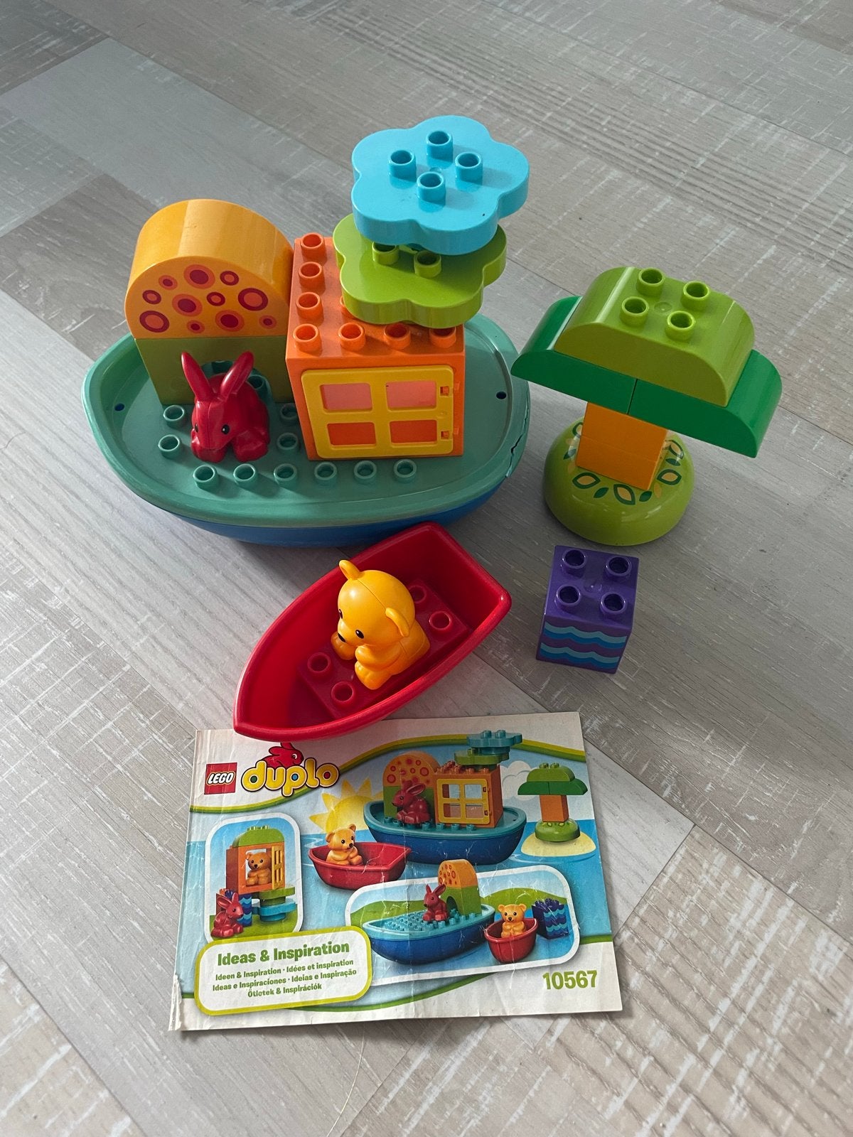 Duplo set 10567 - Compleet met verkleurde boot, Gebruikt, Overige thema's, Ophalen of Verzenden, Compleet
