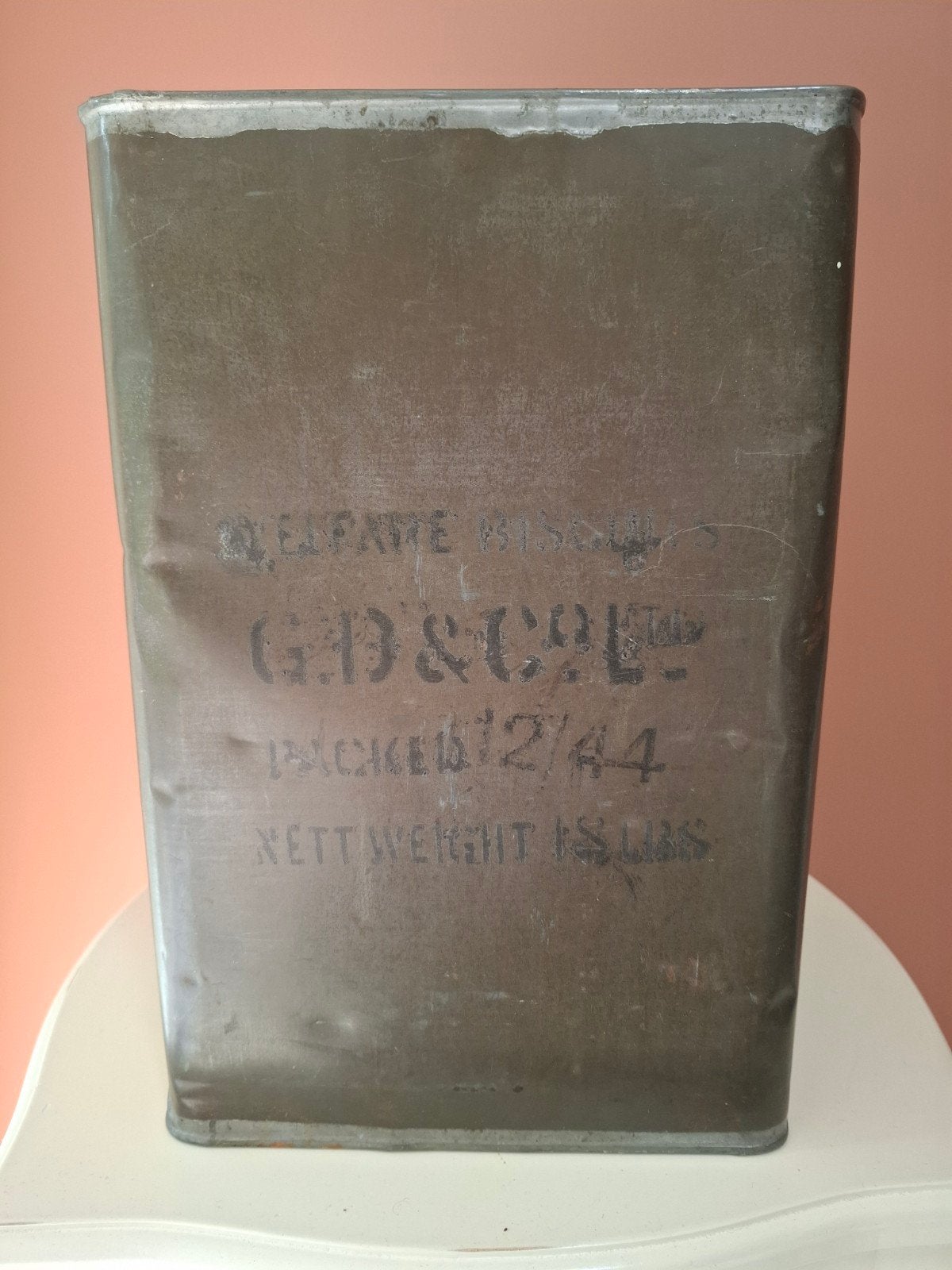 Vintage GD&Co. Biscuitblik - WOII Periode (1944)