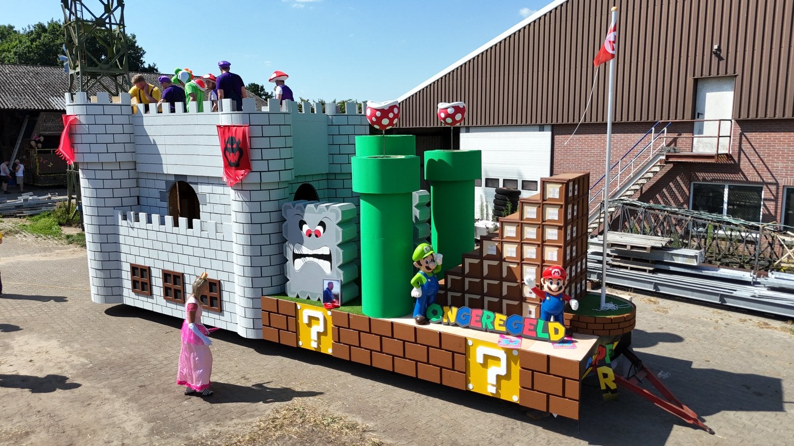 Carnavalswagen/Feestwagen Super Mario, Ophalen, Zo goed als nieuw, Overige typen, Carnaval