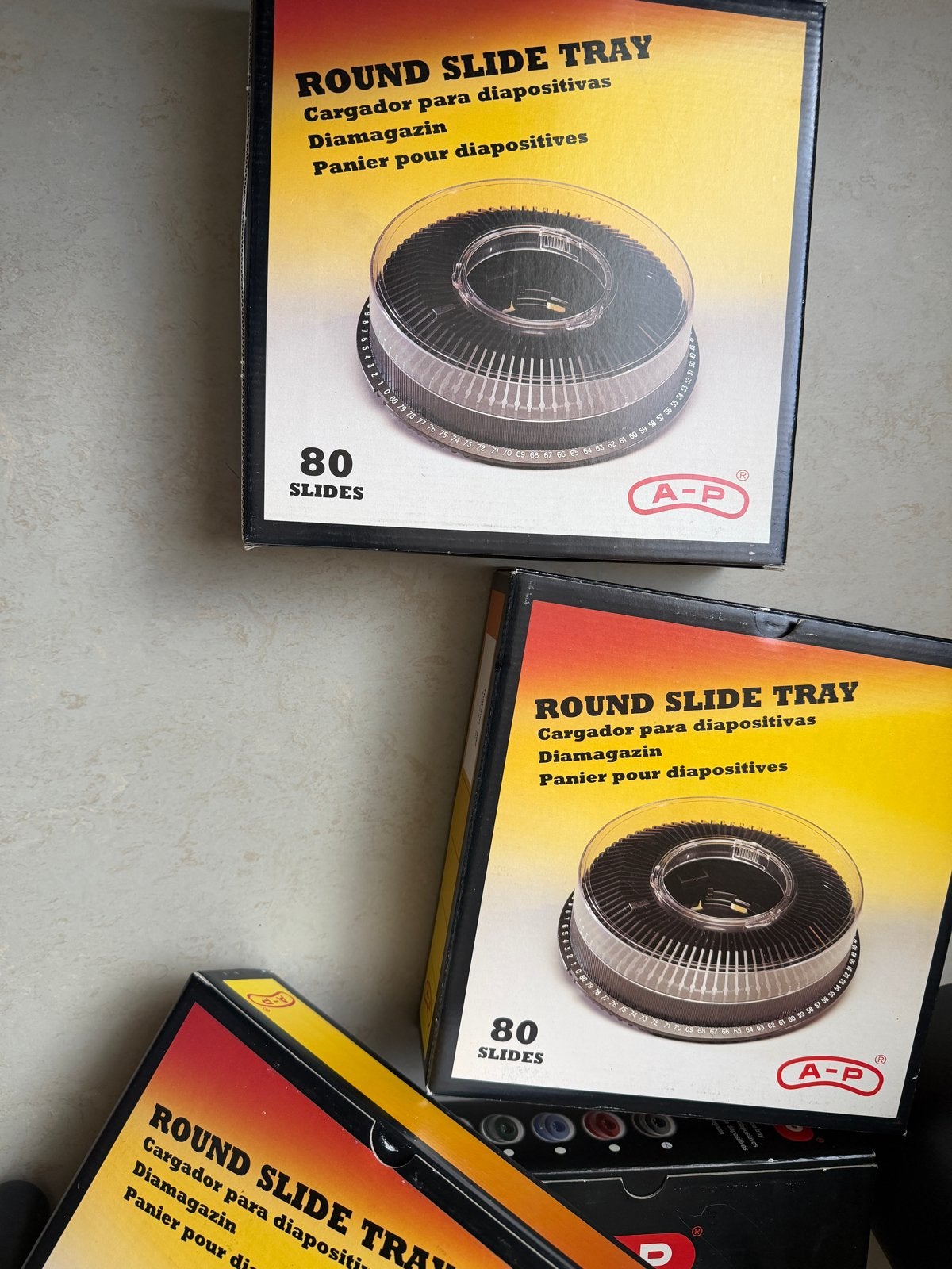 Diaprojector inclusief A-P Ronde Diamagazijnen (10 stuks), Ophalen of Verzenden, Nieuw, Overige merken, Overig typen