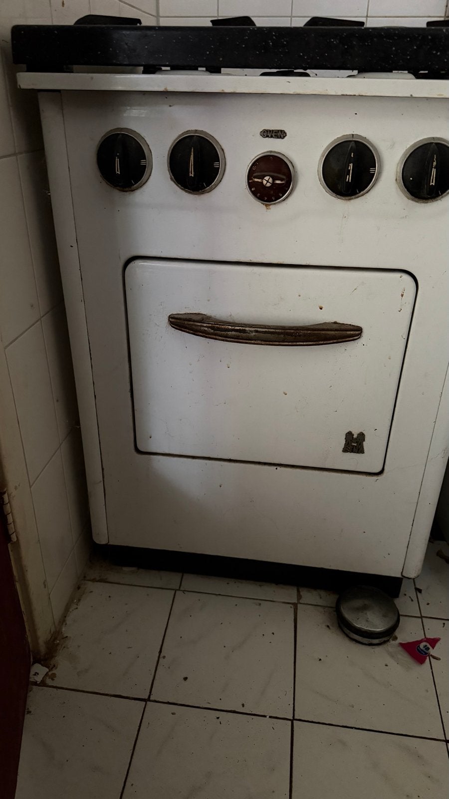 Oud gasfornuis met oven - Functioneel, Gebruikt, 60 cm of meer, Gas, Vrijstaand