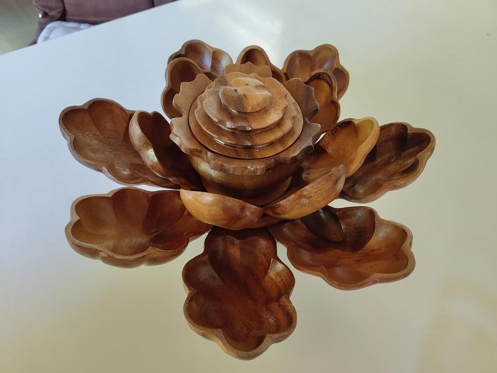 Houten bakjes set Indonesië rijsttafel, Huis en Inrichting, Keuken | Servies, Overige materialen, Ophalen of Verzenden, Overige stijlen
