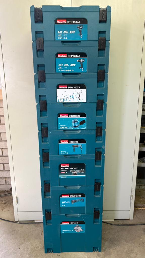 8x Makita mbox met inlay, Ophalen, Gebruikt
