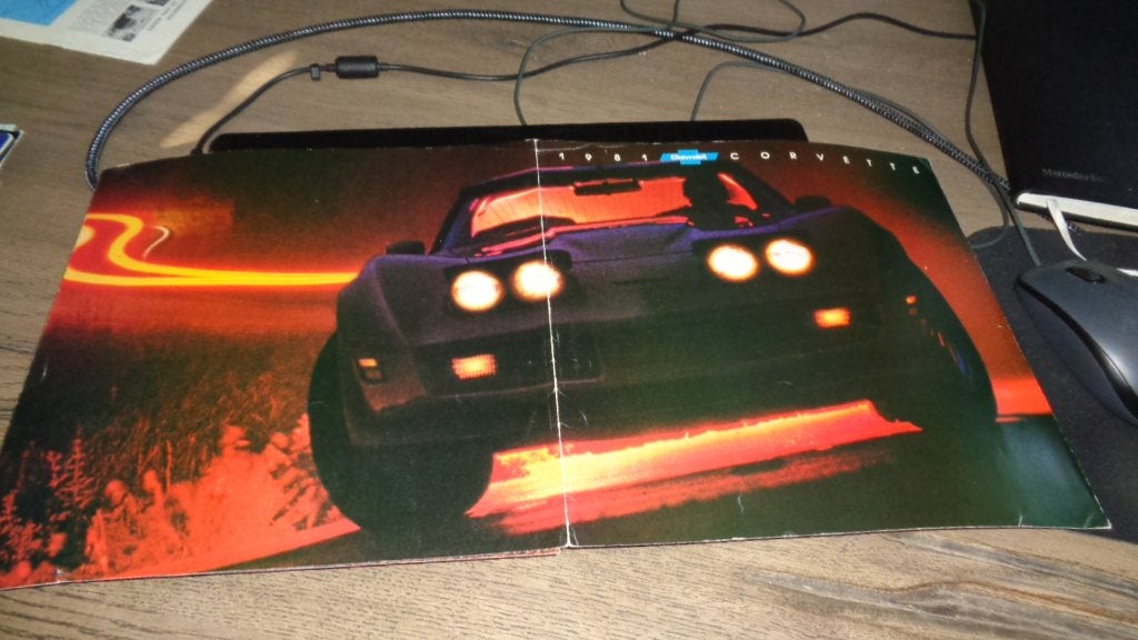 USA Folder CHEVROLET CORVETTE  1981, Verzenden, Zo goed als nieuw, Chevrolet