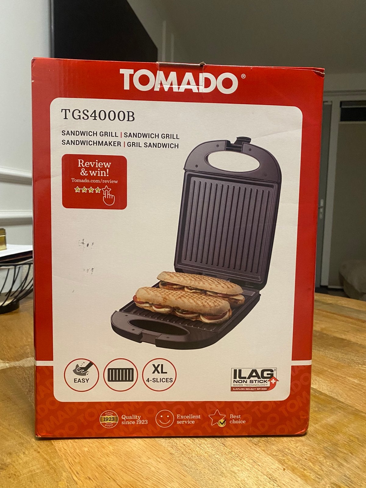 Tomado tosti ijzer XL nog verpakt in doos, Ophalen of Verzenden, Nieuw