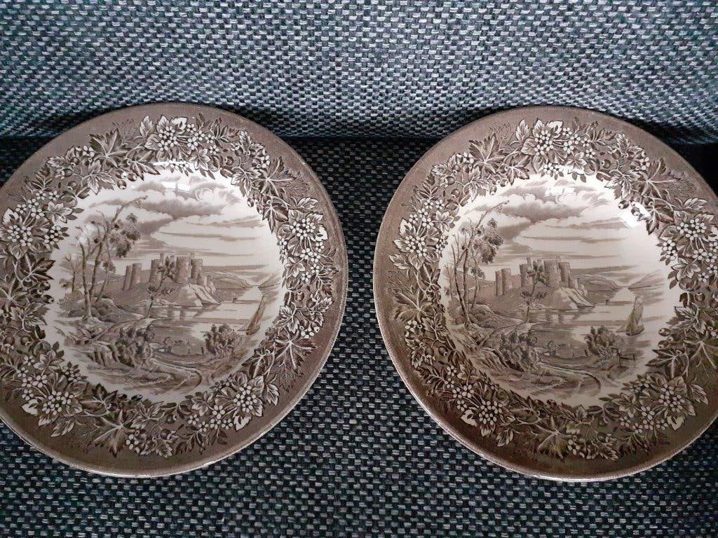 Twee diepe borden Staffordshire, Verzenden