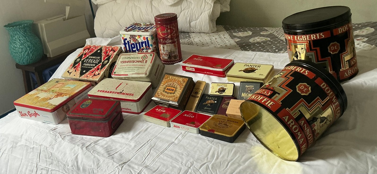 Blikken diverse merken, Verzamelen, Ophalen of Verzenden, Zo goed als nieuw, Koek(jes), Douwe Egberts