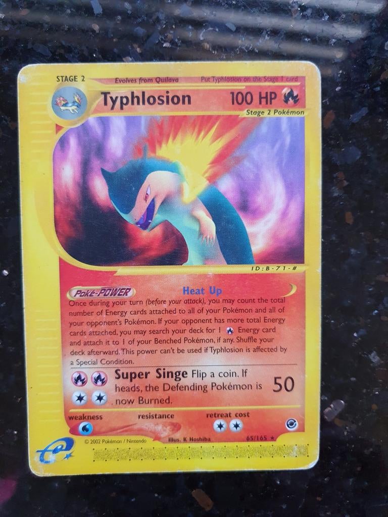 Typhlosion 65/165 pokemon kaart, Ophalen of Verzenden