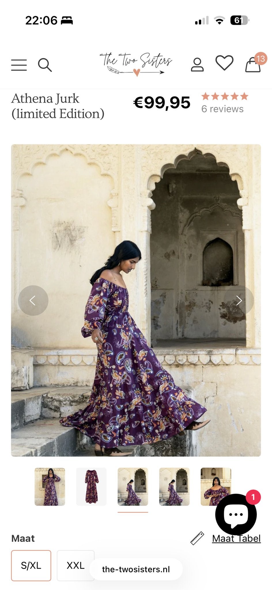 Nieuw Athena Jurk - Limited Edition Bohemian Jurk, Kleding | Dames, Maat 38/40 (M), Paars, Nieuw, Ophalen of Verzenden