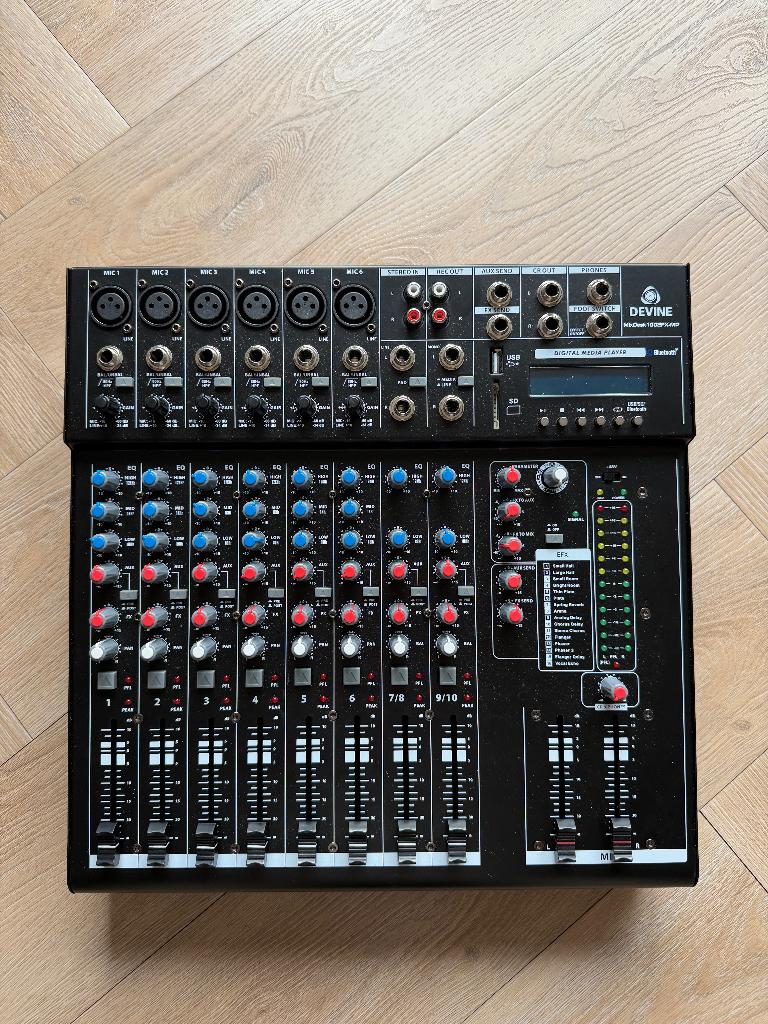 Devine Mengpaneel, Muziek en Instrumenten, Mengpanelen, Zo goed als nieuw, 5 tot 10 kanalen, Microfooningang, Ophalen of Verzenden