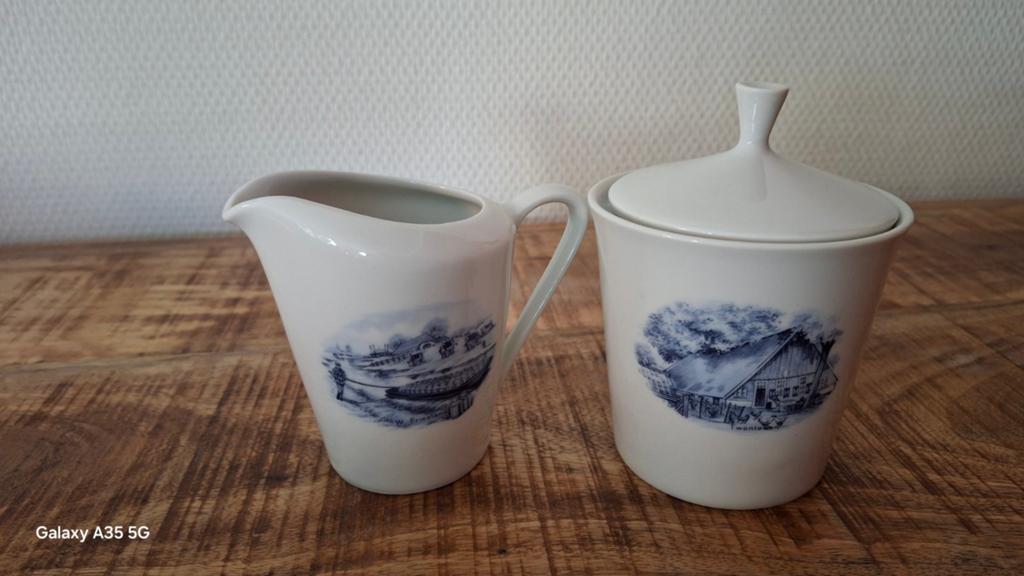 Bavaria porselein suiker en melk set vintage, Antiek en Kunst, Ophalen
