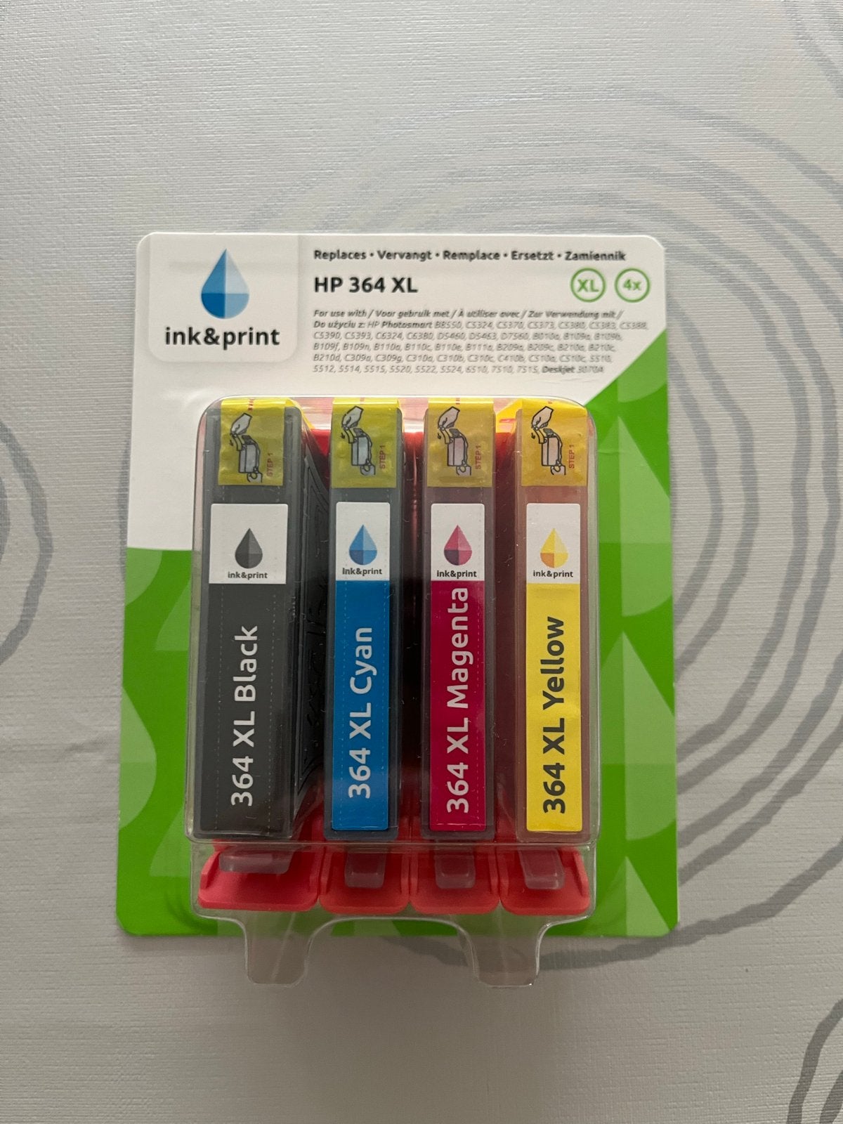 Inktcartridge HP 364 XL (4x) - Zwart, Cyaan, Magenta, Geel, Computers en Software, Printerbenodigdheden, Ophalen of Verzenden