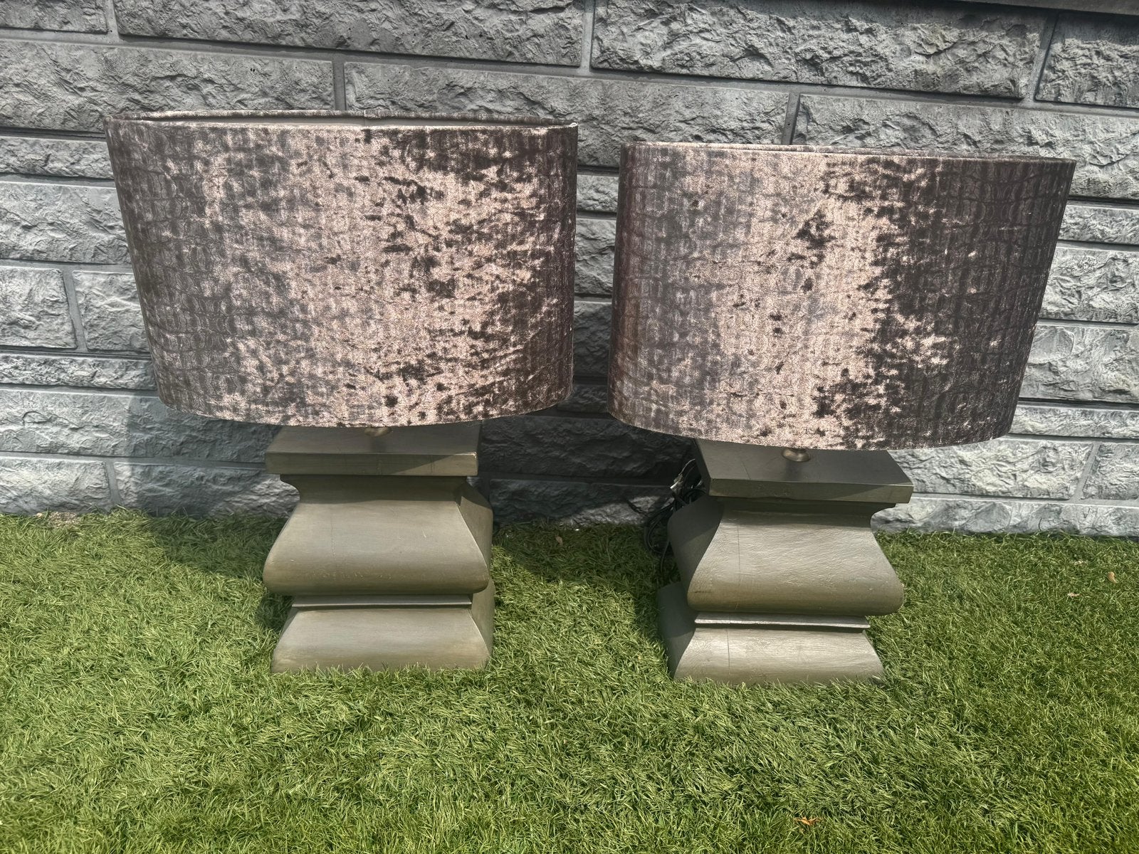 Set van 2 tafellampen, Ophalen, Zo goed als nieuw, 50 tot 75 cm