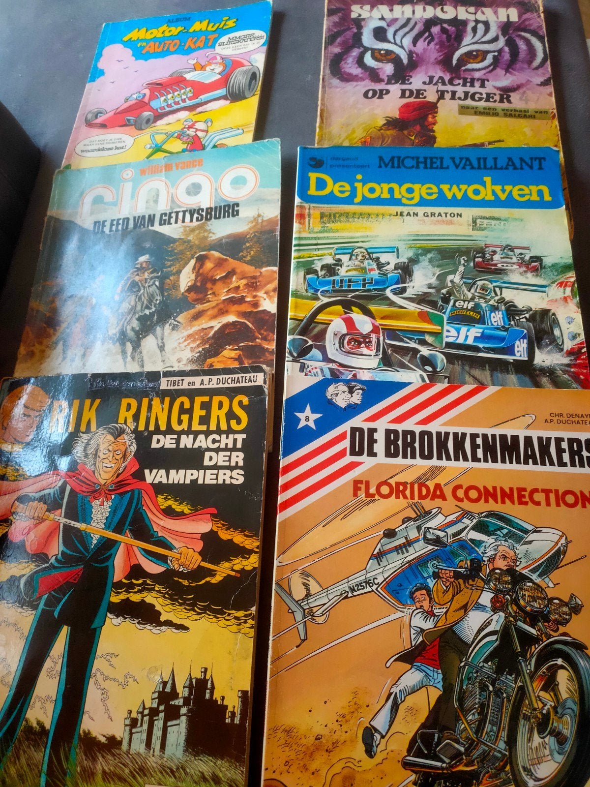 Diverse oude stripboeken alles in een koop, Meerdere stripboeken, Ophalen of Verzenden, Gelezen