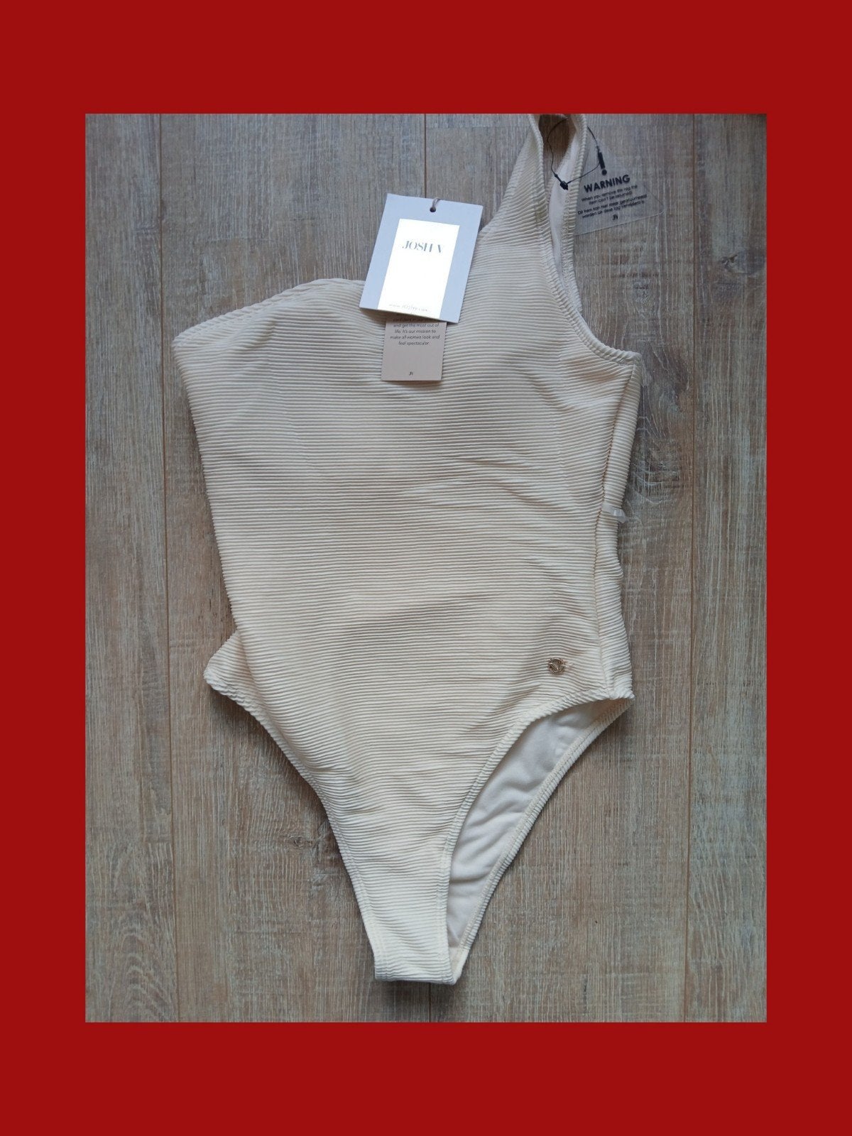Josh V Anya badpak - Crème - Nieuw 34, Beige, Nieuw, Badpak, Ophalen of Verzenden
