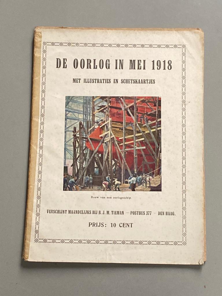 De oorlog in mei 1918 met illustraties en schetskaartjes, Boeken, Gelezen, Ophalen of Verzenden, Voor 1940, Overige onderwerpen