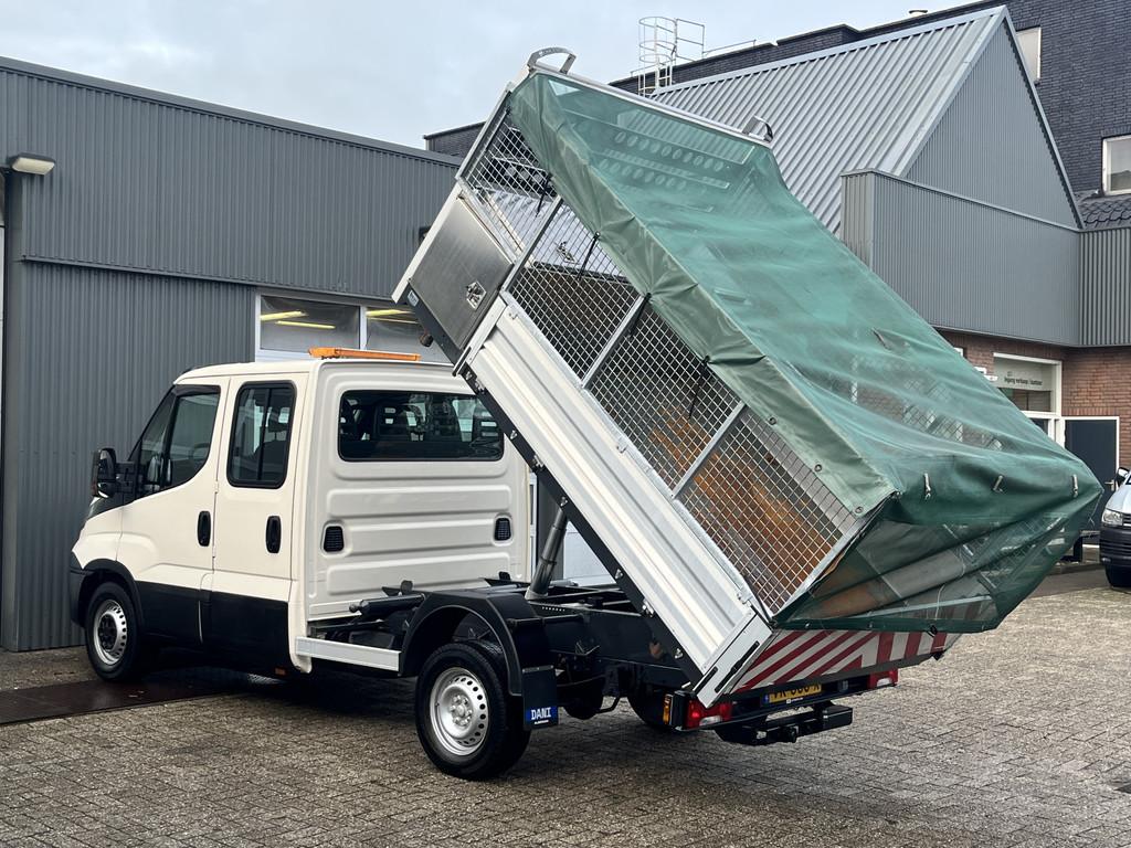 Iveco Daily 35S11D 3 zijden kipper Airco Telefoonverbinding, Auto's, Bestelauto's, 13 km/l, Euro 5, Achterwielaandrijving, Zwart